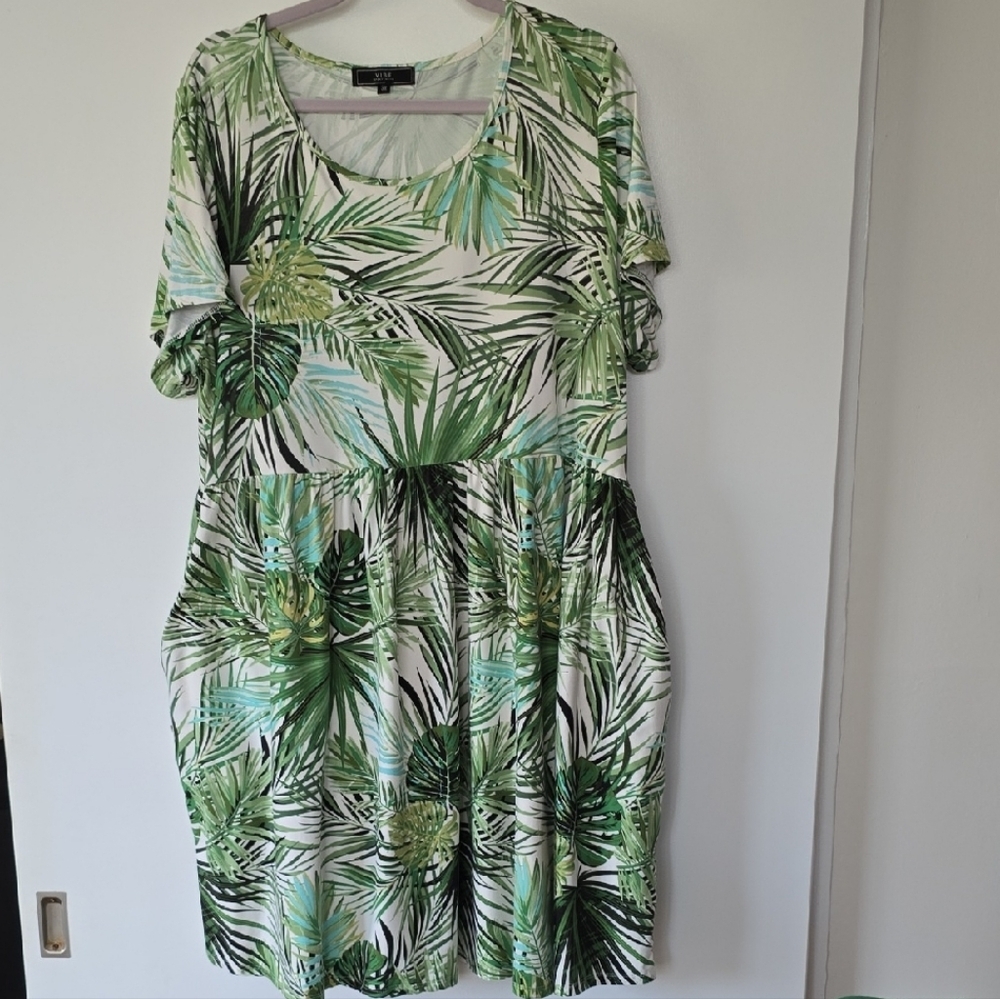 Vibe Green Dolman Sleeve Sundress